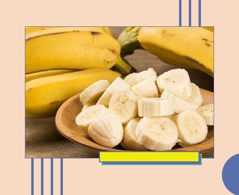 high fiber fruits- banana