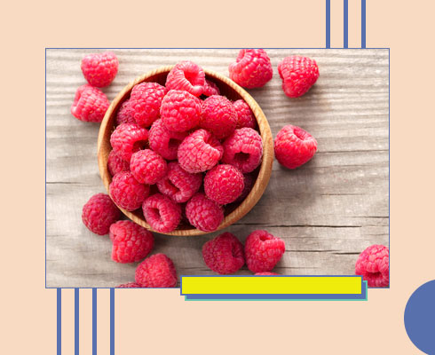 fruits with fiber- raspberries