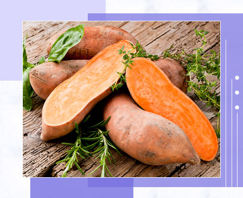 potassium rich vegetables- sweet potatoes
