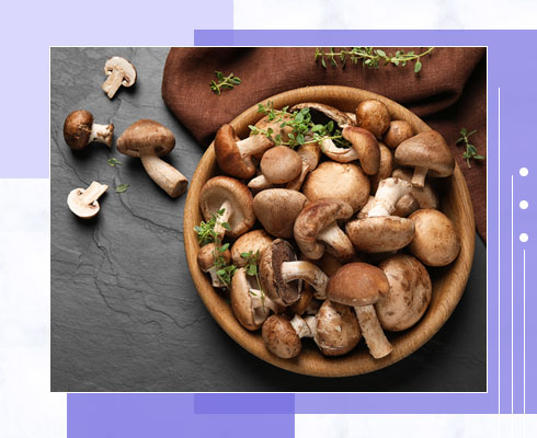 sources of potassium- mushrooms