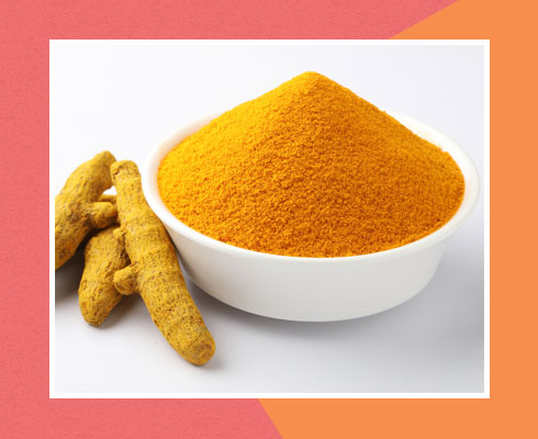 home remedies for black spots on face- turmeric