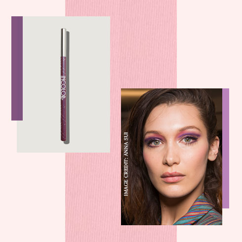colorful makeup looks – purple dual tone eyeshadow
