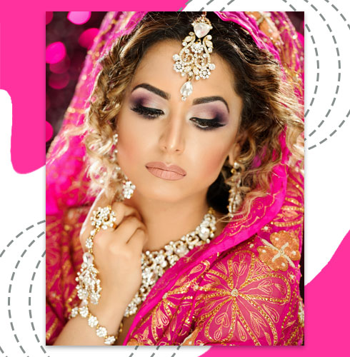 Wedding Makeup Looks - Pink