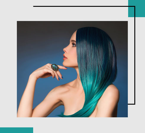 Blue Hair Highlights