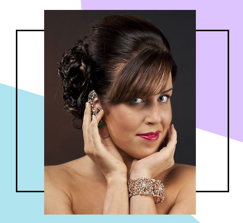 Best Bangs Hairstyles – Braided Bun With Bangs