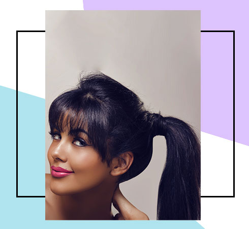 Best Bangs Hairstyles – Ponytail With Bangs
