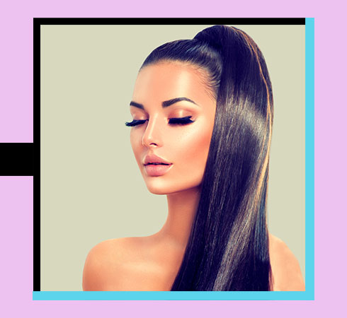 Hairstyles For Straight Hair – Side Swooped Ponytail