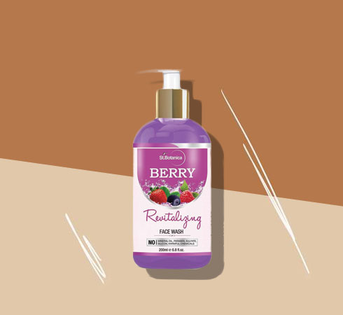Best Face Wash For Dry Skin -St. Botanica Berry Revitalizing Face Wash