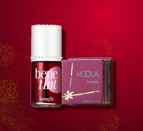 beauty products - BENEFIT COSMETICS GLAM DREAM TEAM WITH THE BENETINT (10ML) AND MINI HOOLA BRONZER