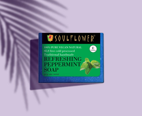 use of peppermint oil - Soulflower Refreshing Peppermint Soap