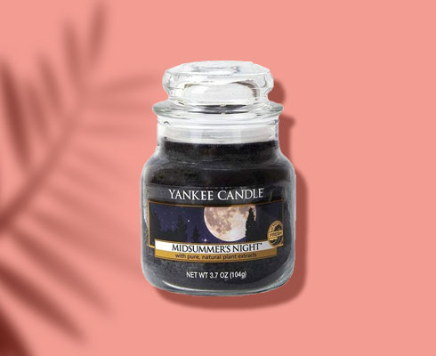 best scented candle - YANKEE CANDLE CLASSIC SMALL JAR MIDSUMMER NIGHT SCENTED CANDLES