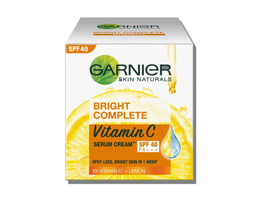 best face moisturizer for dry skin - Garnier Bright Complete Vitamin C Spf40/pa+++ Serum Cream