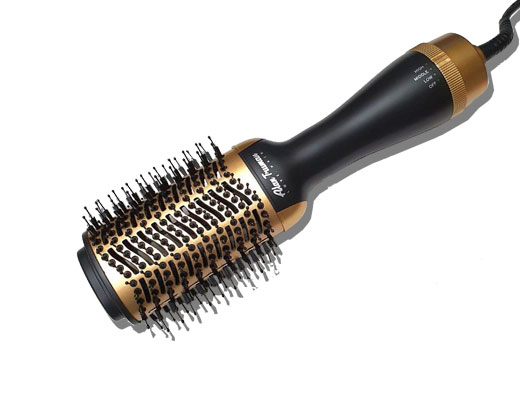 blush to blow dry hair