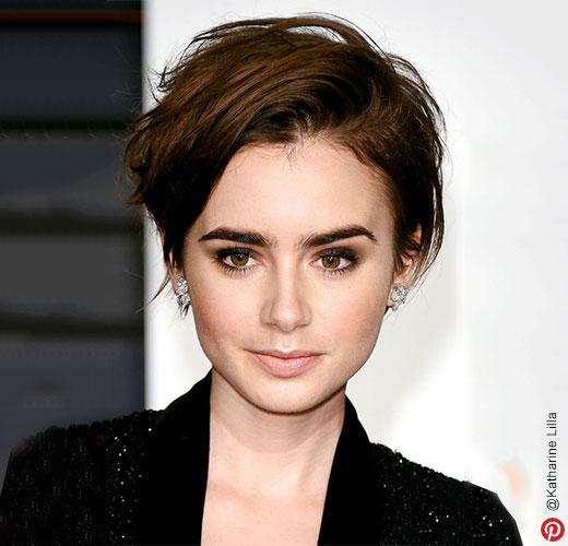 Lily collins haircut