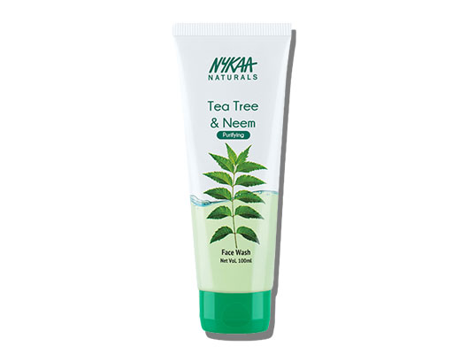 face wash for acne - Nykaa Naturals Tea Tree & Neem Purifying Face Wash for Acne