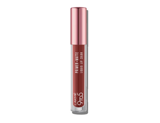 long lasting lipstick - Lakme 9to5 Primer + Matte Liquid Lip Color - MB2 Intense Latte