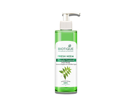 biotique fresh neem pimple control face wash
