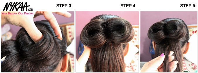 Bow Hairstyle Steps