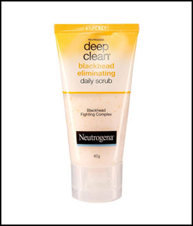 Best blackhead scrub- Neutrogena Deep Clean Blackhead Eliminating Daily Scrub