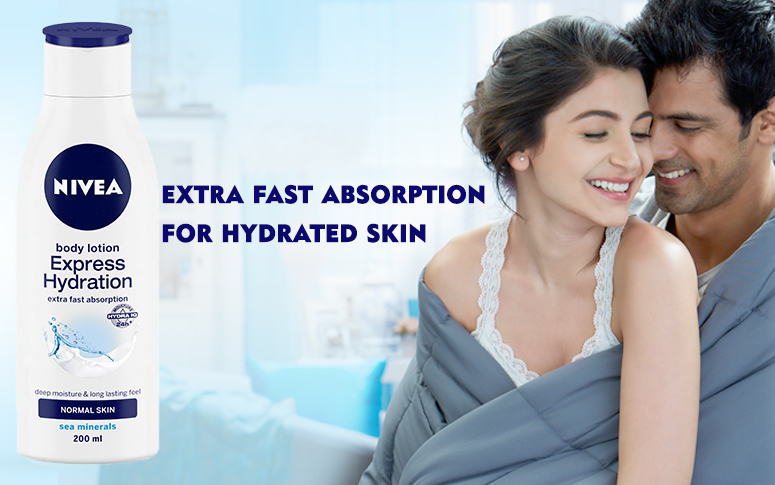 nivea express hydration body lotion for face