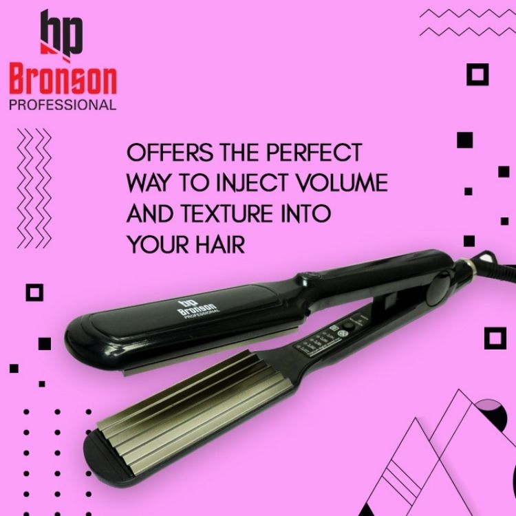 Bronson Professional Hair Crimper With Temperature Controller (Black): Buy  Bronson Professional Hair Crimper With Temperature Controller (Black)  Online at Best Price in India | Nykaa