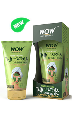 WOW Skin Science Anti-Aging Fuji Matcha Green Tea Clay Face Mask