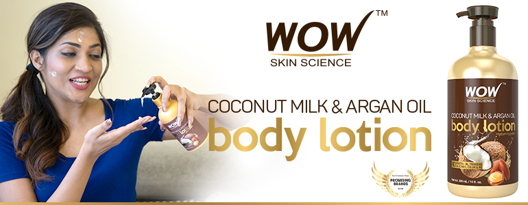 Wow Skin Science Coconut Milk & Argan Oil Body Lotion 