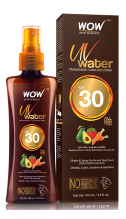 WOW Skin Science Sunscreen UV Water Spray SPF30++
