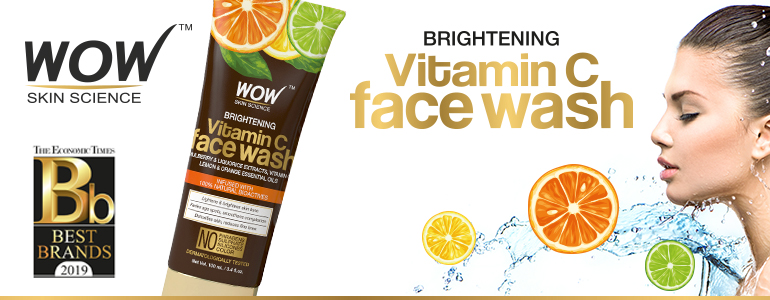 wow skin vitamin c face wash