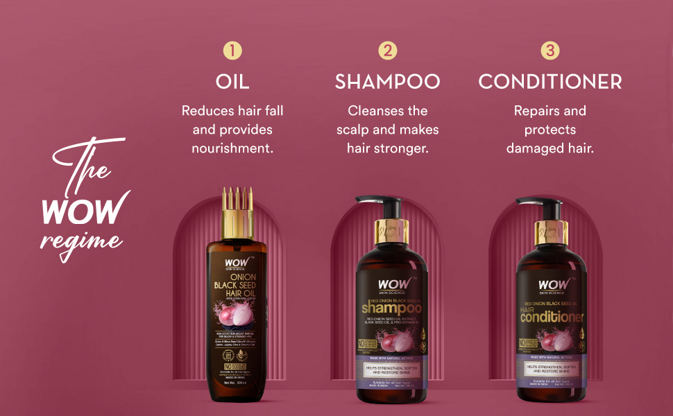 WOW Skin Science Onion Black Seed Oil Ultimate Hair Care Kit: Buy WOW Skin  Science Onion Black Seed Oil Ultimate Hair Care Kit Online at Best Price in  India | Nykaa