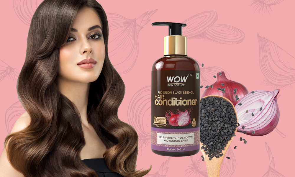 WOW Skin Science Red Onion Black Seed Oil Hair Conditioner | TCH