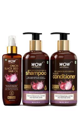 WOW Skin Science Onion Anti Hair Fall Range: Buy WOW Skin Science Onion  Anti Hair Fall Range Online at Best Price in India | Nykaa