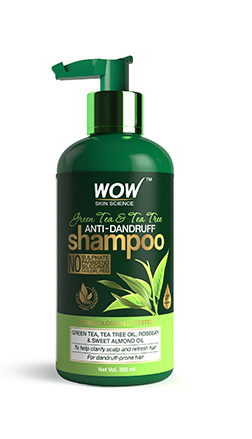 WOW Green Tea & Tea Tree Shampoo bottle