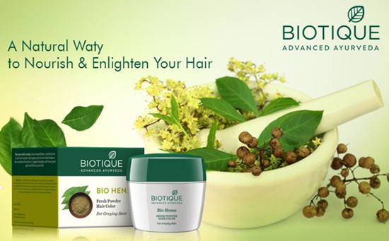 Biotique Bio Henna Fresh Powder Hair Color Pouch | TCH
