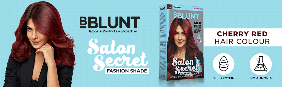 BBLUNT Salon Secret Cherry Red Hair Colour . No Ammonia, Contains Shine  Tonic: Buy BBLUNT Salon Secret Cherry Red Hair Colour . No Ammonia,  Contains Shine Tonic Online at Best Price in