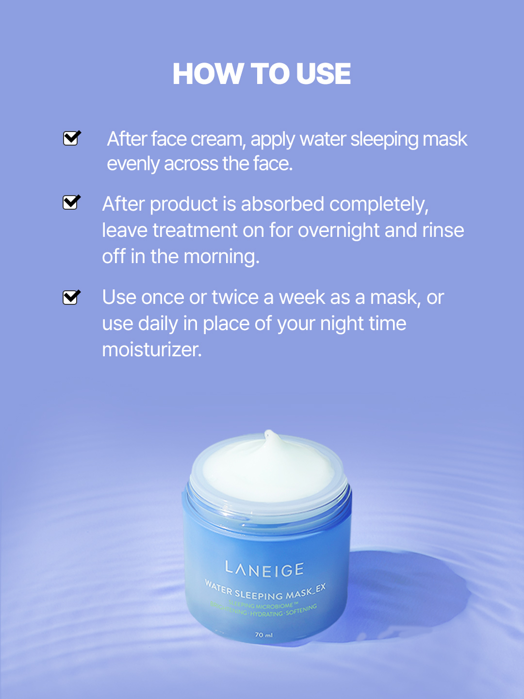 LANEIGE Water Sleeping Mask page four.
