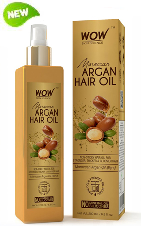 WOW Skin Science Moroccan Argan Hair Oil: Buy WOW Skin Science Moroccan  Argan Hair Oil Online at Best Price in India | Nykaa