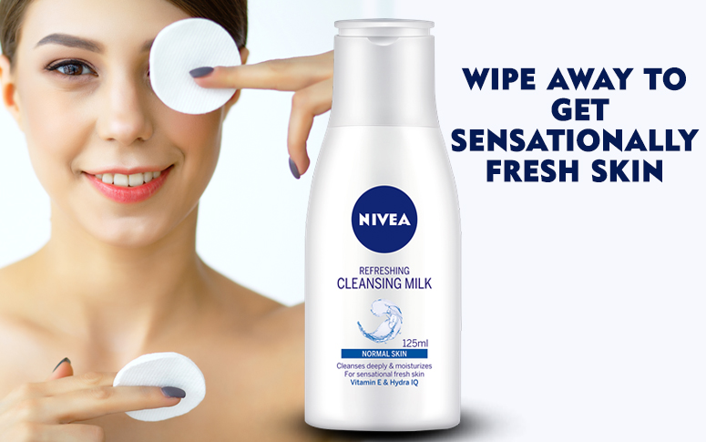 nivea sensitive face cleansing milk