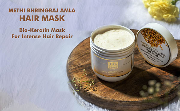 TAC - The Ayurveda Co. Hair Mask with Methi & Amla, for Fizzy & Damaged Hair  & Deep Nourishment: Buy TAC - The Ayurveda Co. Hair Mask with Methi & Amla,  for