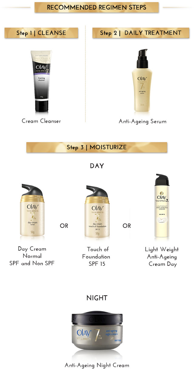 olay regimen steps